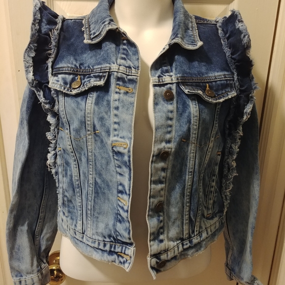 Zara | Jackets \u0026 Coats | Zara Frill Raw 